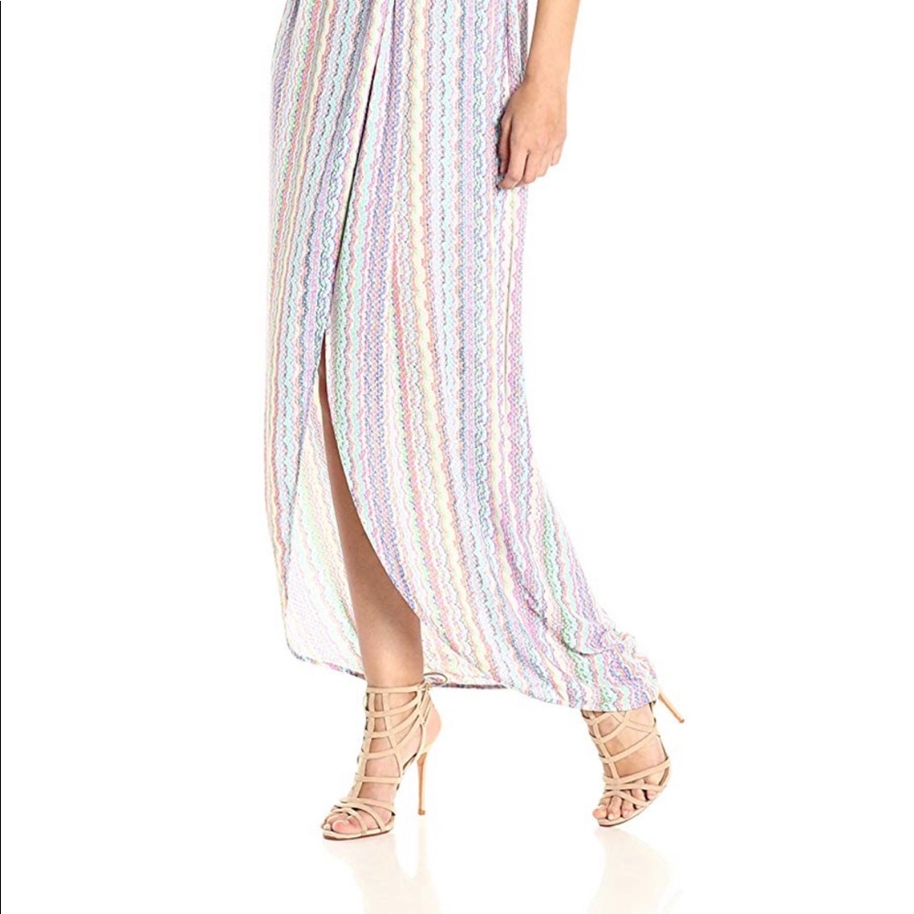 One shoulder, Chiffon BCBG maxi dress